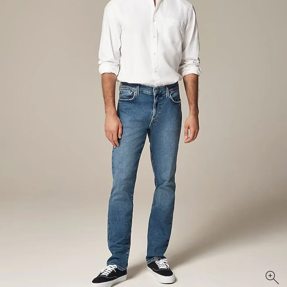 JCREW Size 31/30 484 Slim-fit Stretch Jean in Bright Medium Indigo Wash NWOT - Picture 3 of 7